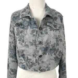 Mossimo Supply Women Long Sleeve Lightweight Denim Jean Jacket Preppy Blue Large